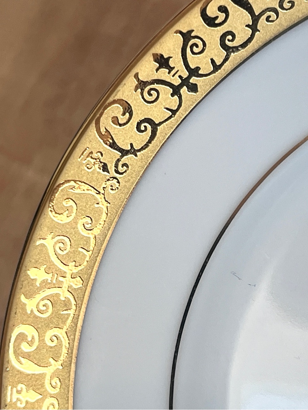 Vintage Royal Gallery Gold Buffet Plates Federated Macy’s 1991 - Set of 2 - Picture 4 of 4